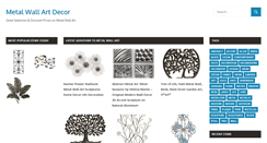 Desktop Screenshot of metalwallartdecor.com