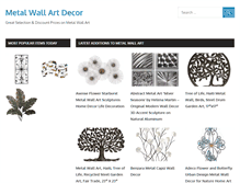Tablet Screenshot of metalwallartdecor.com